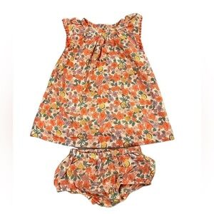 Tucker & Tate 12M tropical dress sleeveless w/decorative shoulder & bottoms